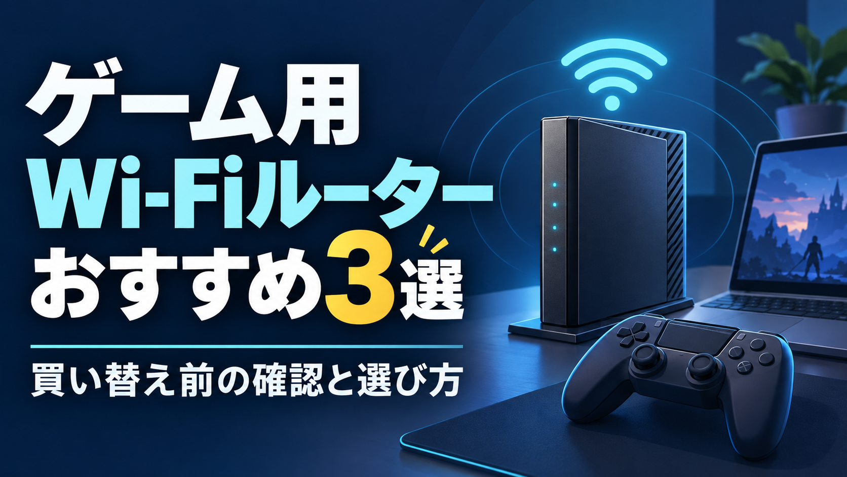 ゲーム用Wi-Fiルーターおすすめ3選｜買い替え前の確認と選び方